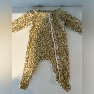 Baby Kiss Leopard Print Onesie with Cat on the Back 3-6M Baby Girl